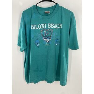 Vintage Biloxi Beach Mississippi Tourist Shirt Size XL Single Stitch